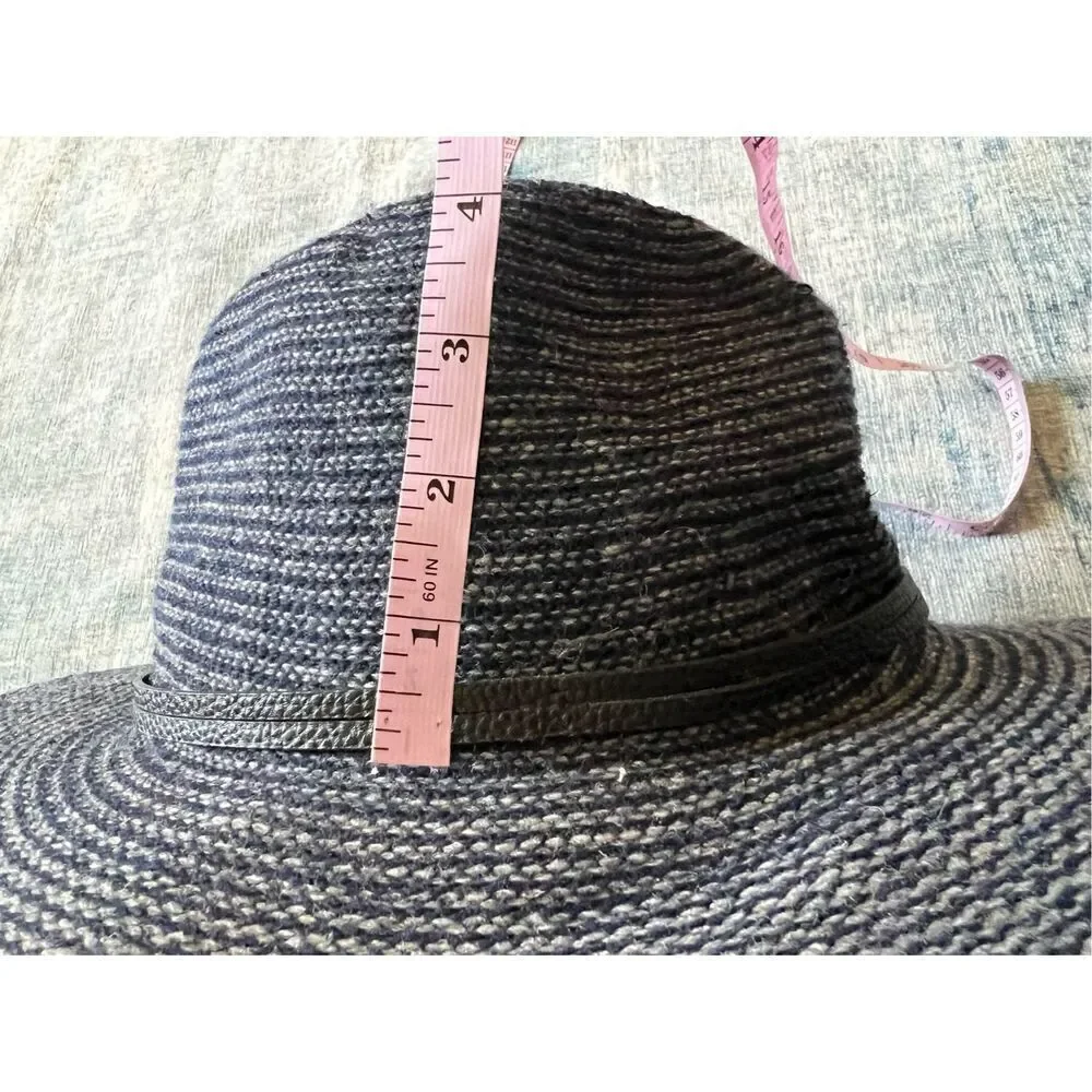 Vince Camuto Blue Gray Wool Blend Fedora Hat